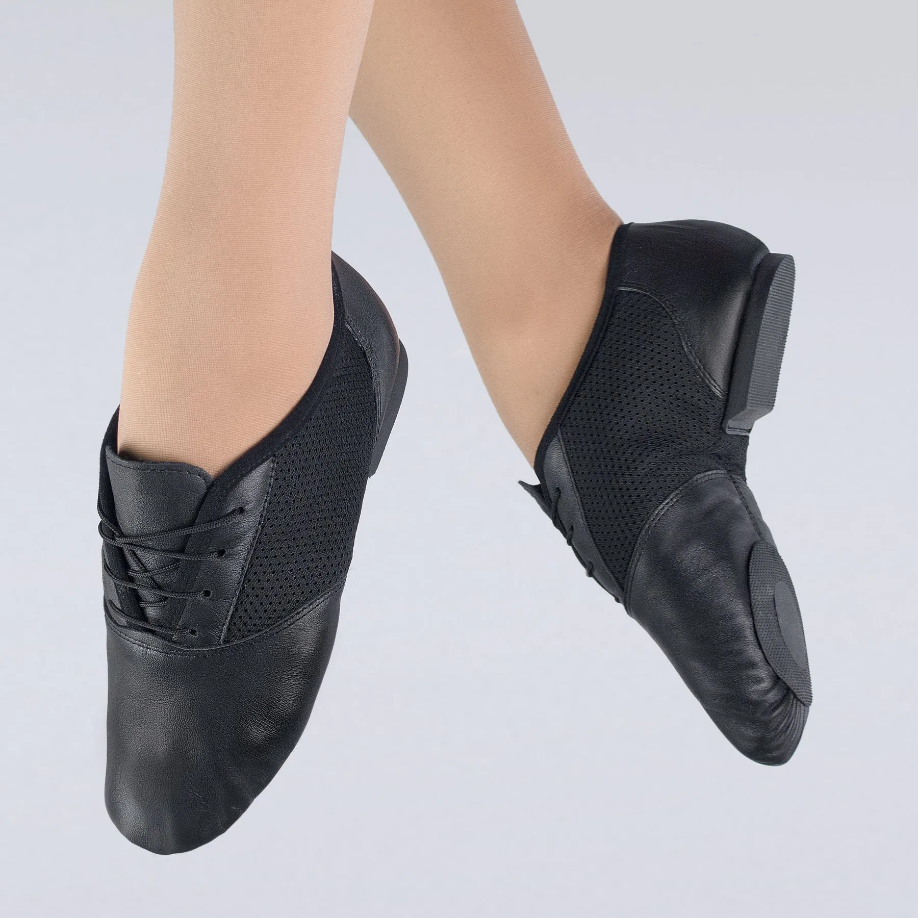 1st Position Chaussures de Jazz Sportives Bi-semelles en Toile