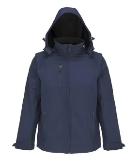 3-in-1 Men's Abyss Blue Softshell Jacket - Style 03995