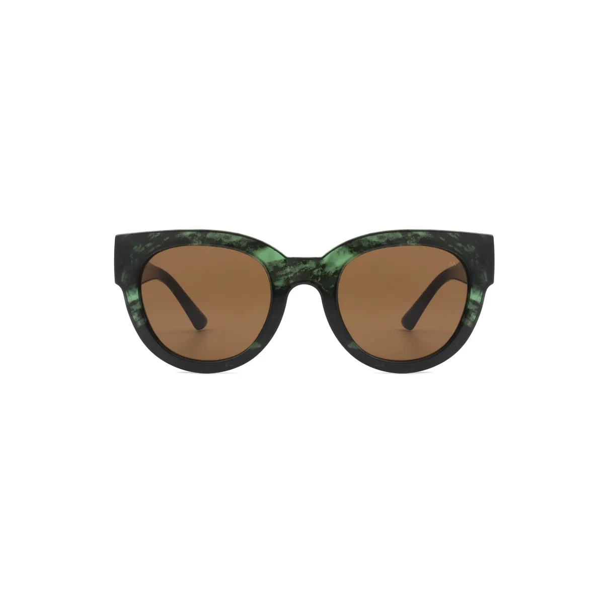 AK Sunnies - Lunettes de soleil vert marbré