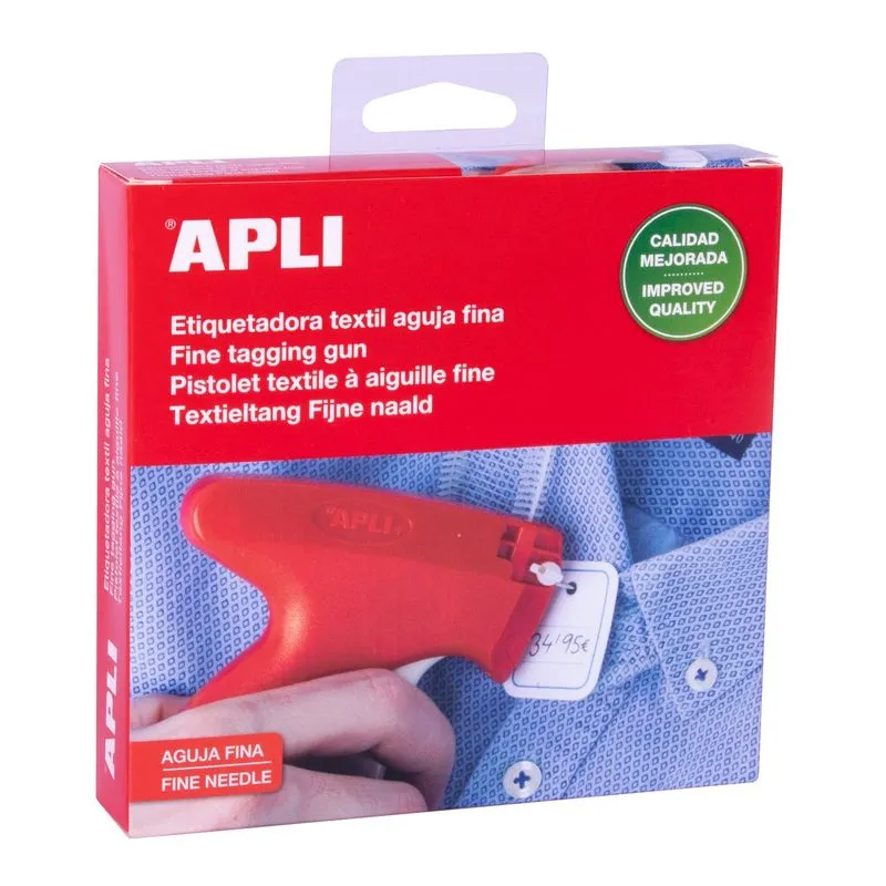 Apli Agipa - Pistolet d'étiquetage textile - aiguilles fines