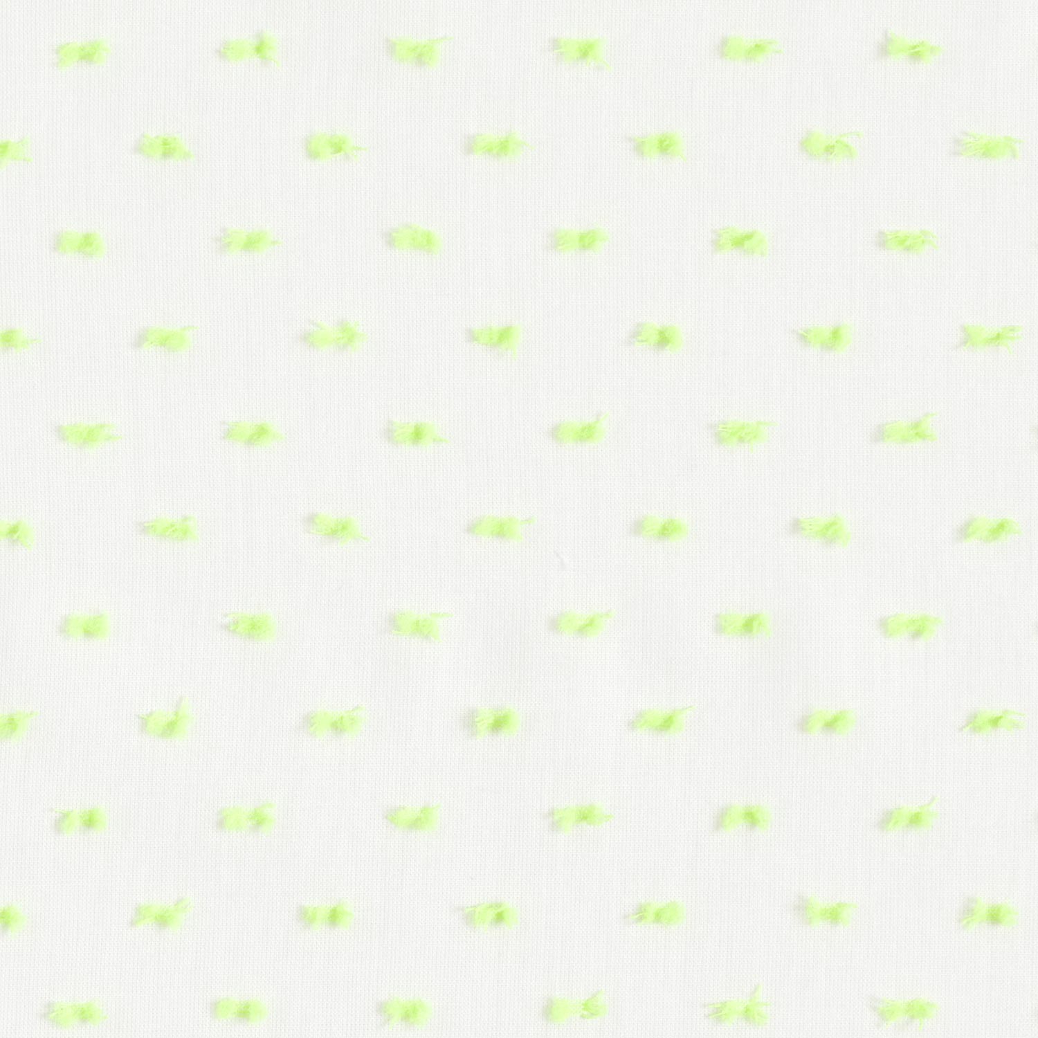 Batiste Dobby fluo – blanc/jaune fluo