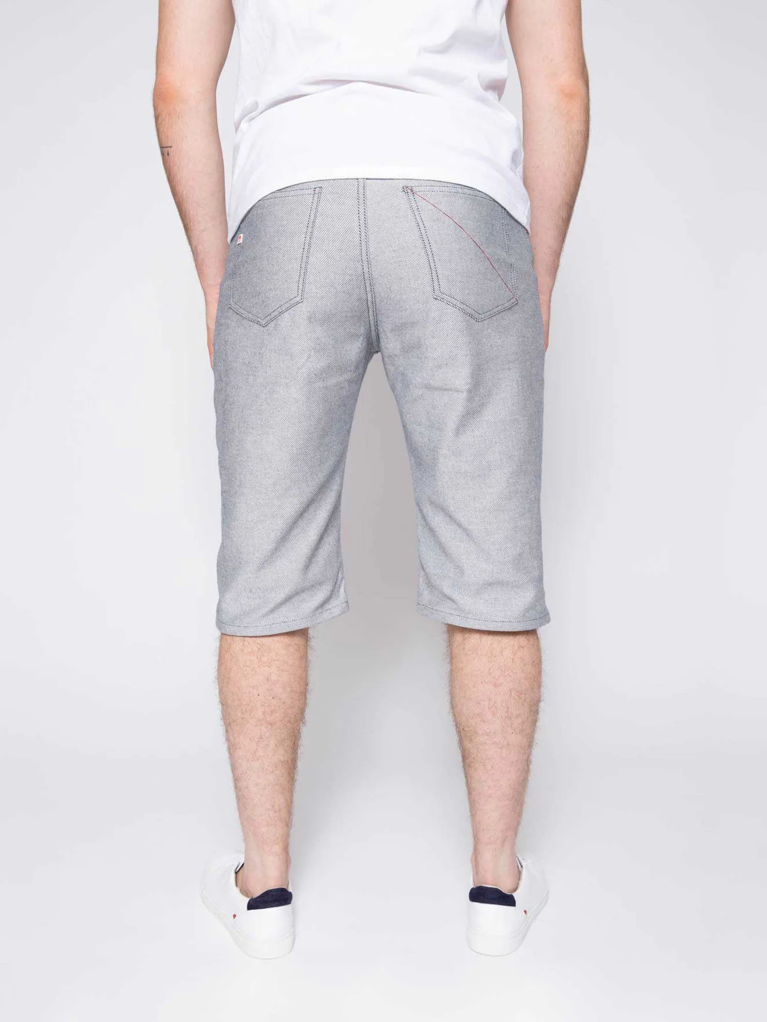 BERMUDA DROIT 171N coton bio denimoriginal bleu inverse Homme | 1083