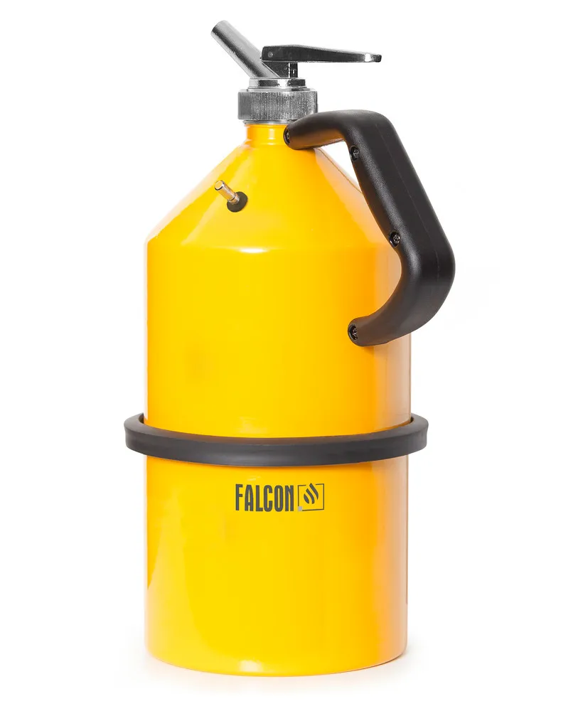 Bidon de sécurité FALCON en acier, peint, avec robinet de dosage précis, 5 L, avec mise à la terre