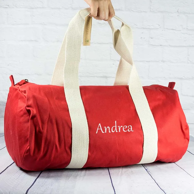 BIO embroidered sports bag