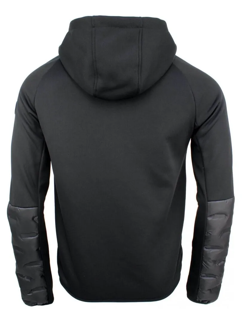 Men's CLOONEY Polar Fleece Jacket - DEGRE CELSIUS - Black and Orange