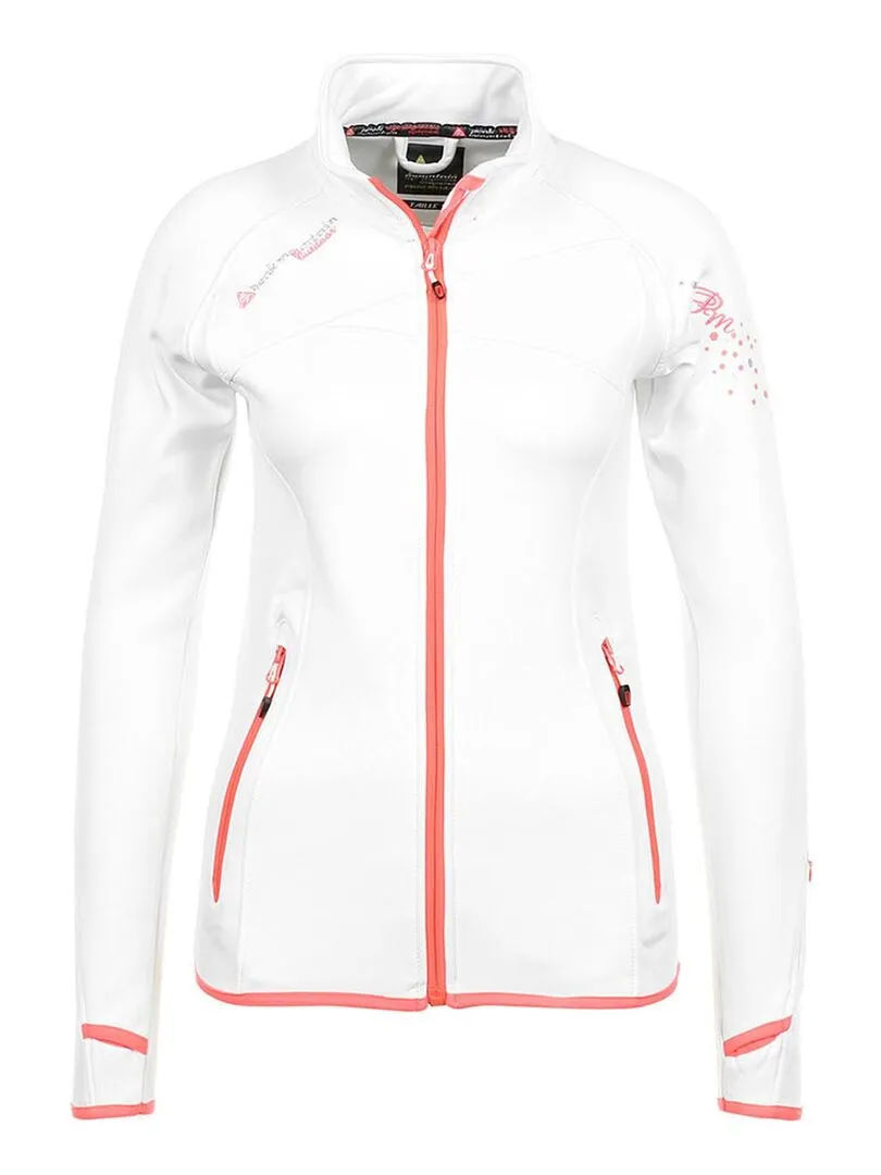 Blouson polarshell fille FACLIMATE - PEAK MOUNTAIN - Blanc