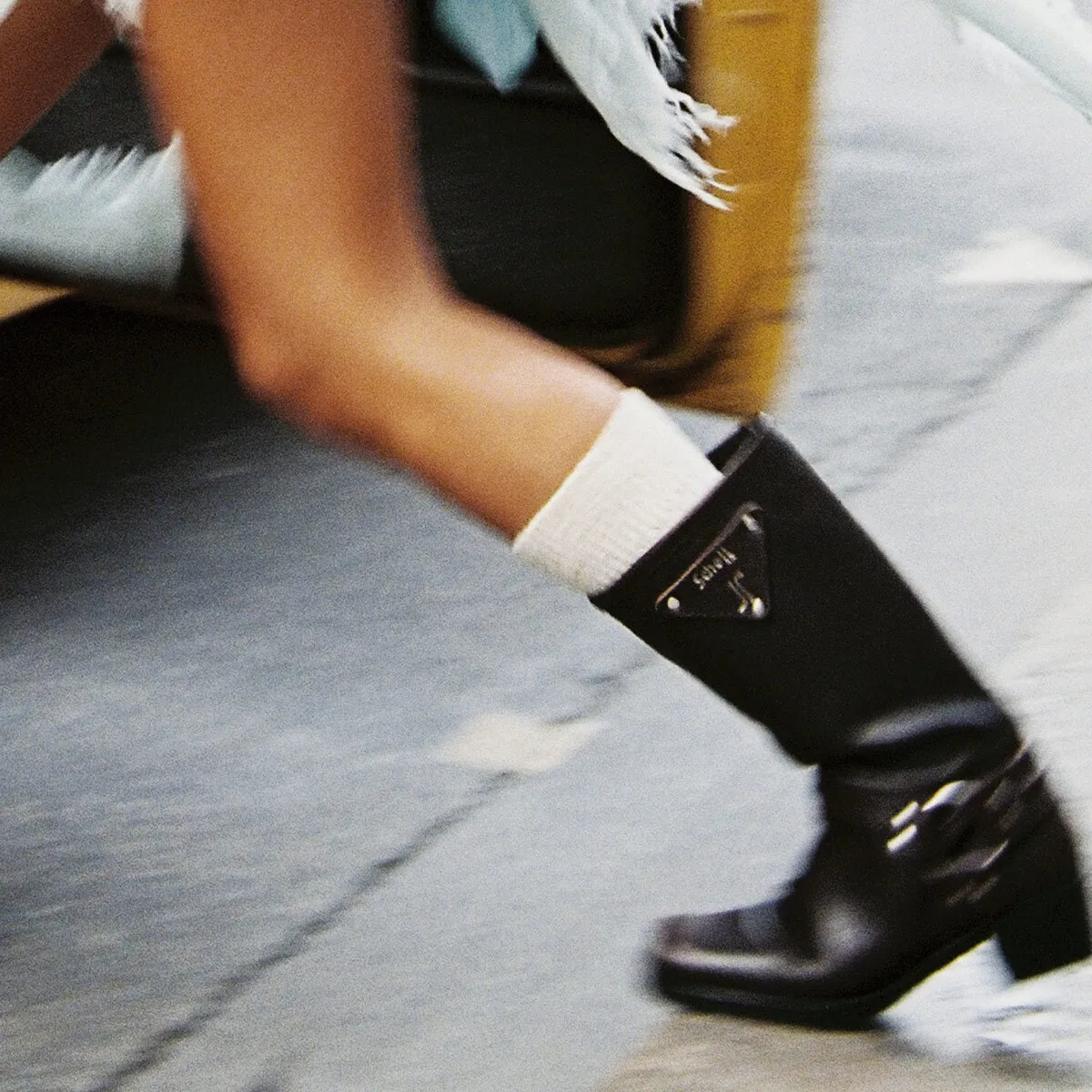 Women's brown grained leather biker boots with silver buckles and toe... | Jonak