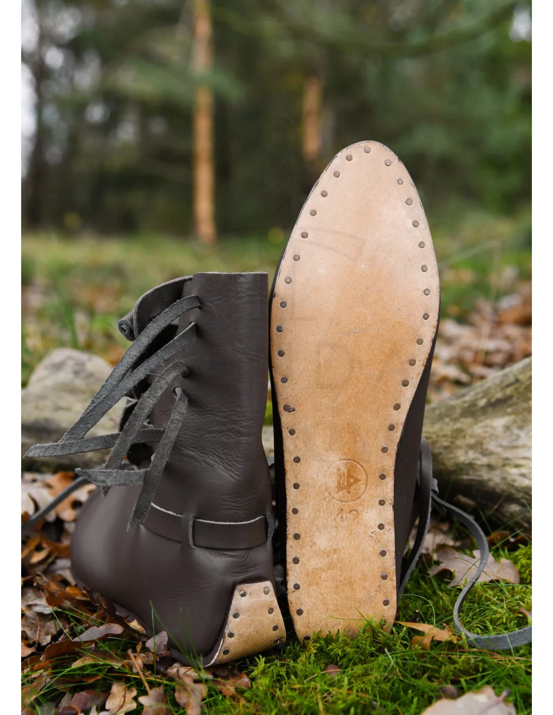 Brown Dark Viking Boots Buskins ⚔️ Sword Store