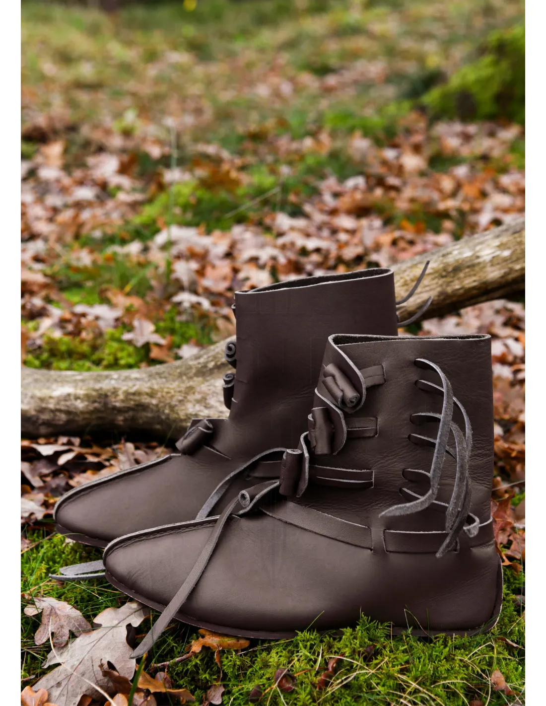 Brown Dark Viking Boots Buskins ⚔️ Sword Store
