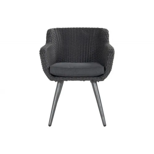 Chalet & Jardin Chaise-fauteuil Amadora en résine tressée - pieds e...