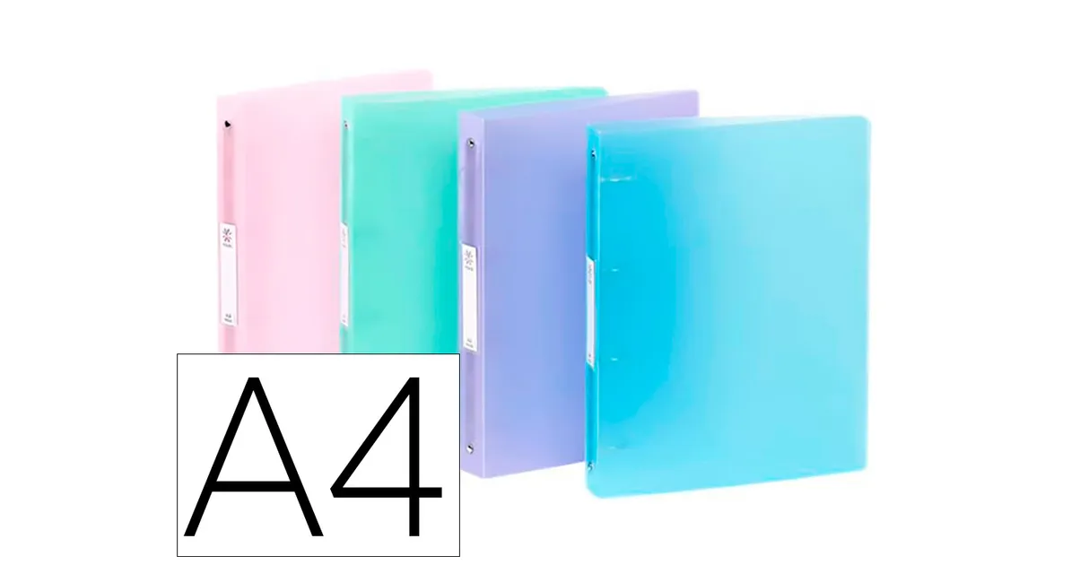 CLASSEUR PROPYSOFT A4 DOS 40MM ASSORTIS