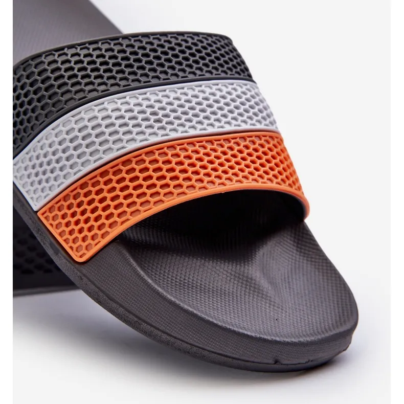 Classic Men's Tongs Sandals Gray Sylri Strap