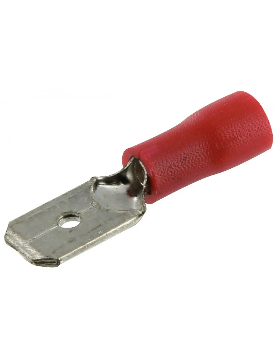 Clip male pré isolé rouge 6,35 10 -