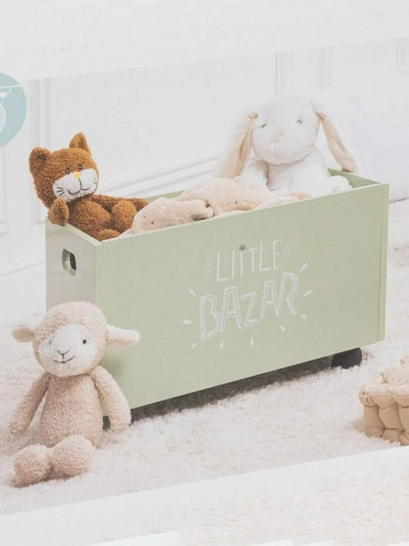 Green Bazar Storage Chest with Wheels - Green
