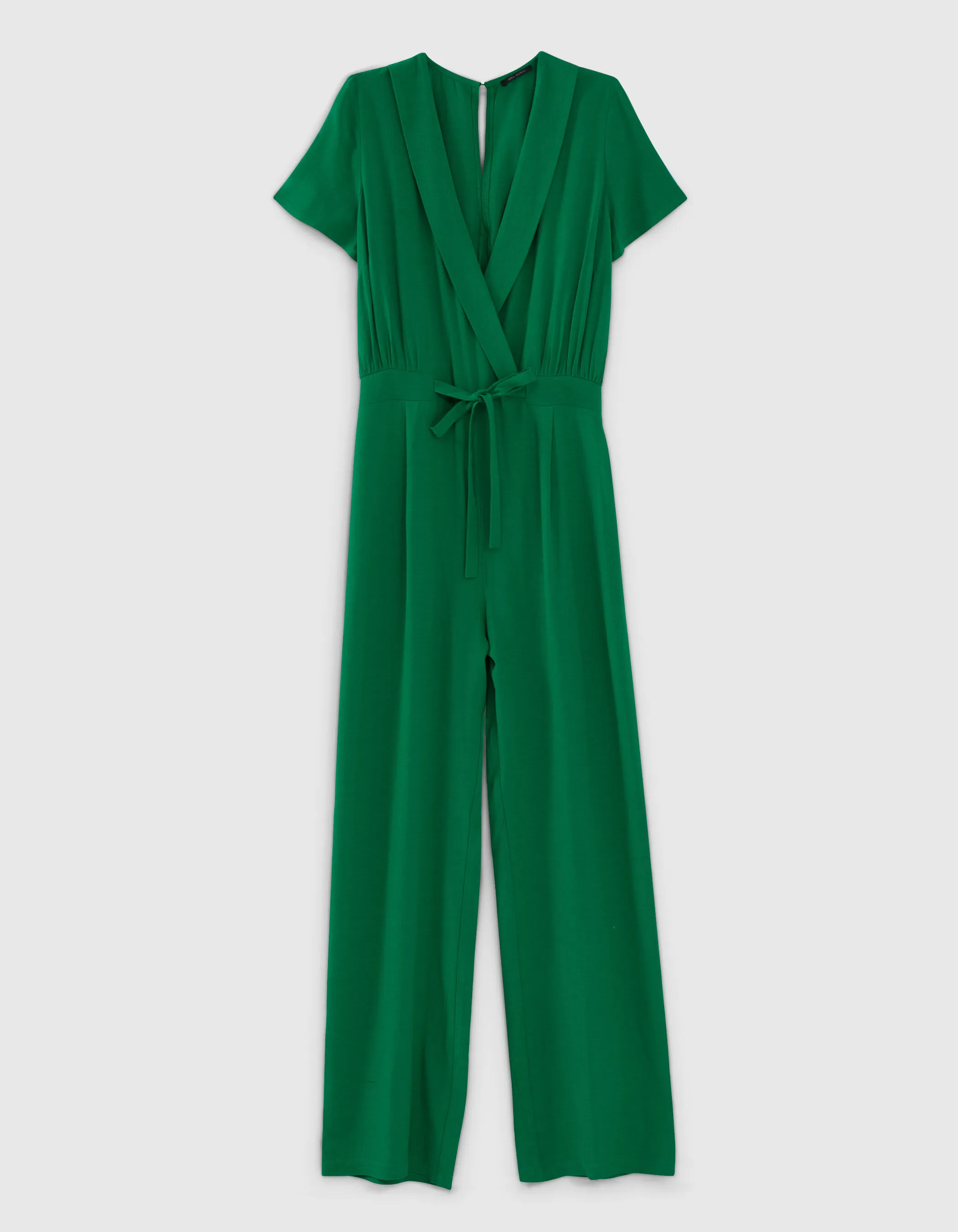 Womens Viscose Green Back-Slit Combo 7/8
