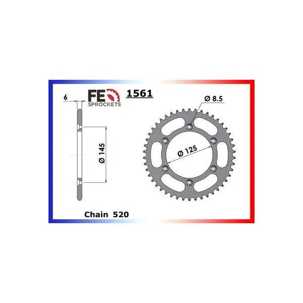 COURONNE ACIER CAGIVA 125.TAMANACO'88/89 44 520