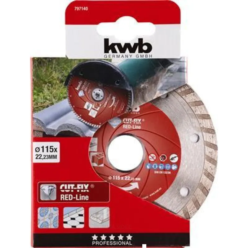 Disque diamant KWB Red Line115Zb