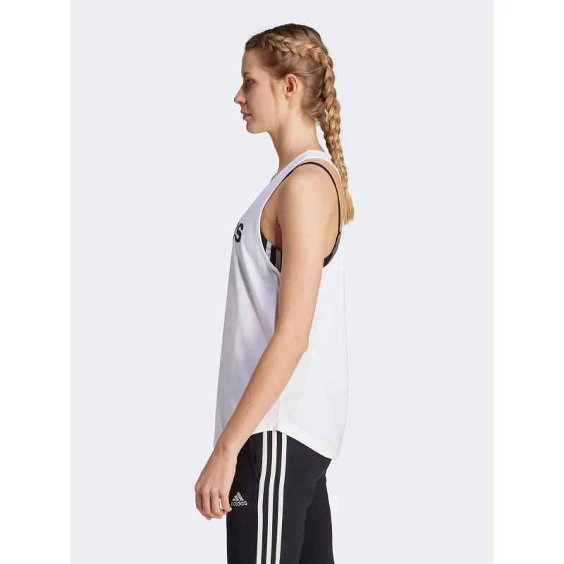 Débardeur de sport logo blanc femme - Adidas | wimod