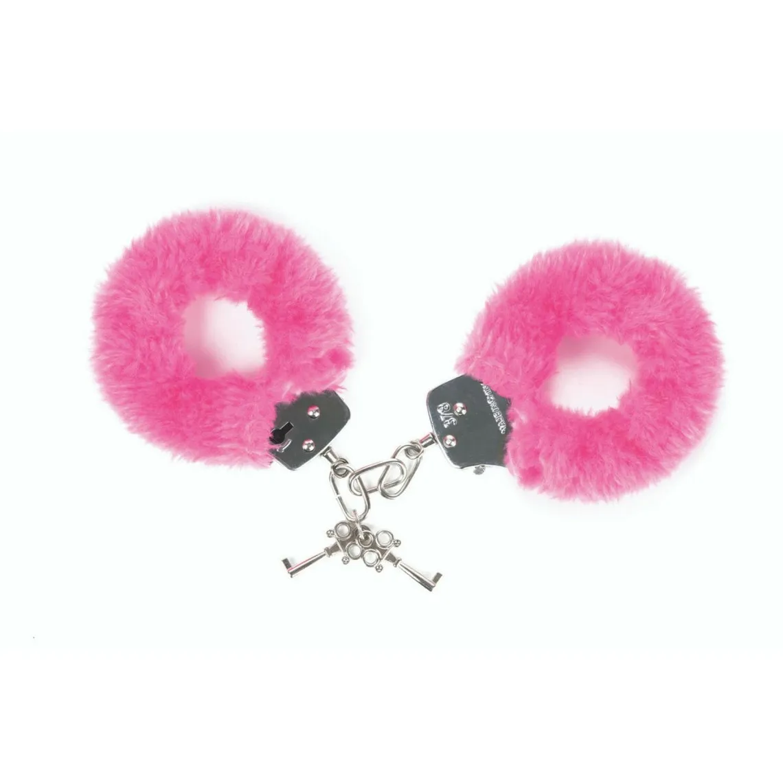 False fur handcuffs ATTACH ME - PINK LOVE TO LOVE handcuffs | 3 Suisses