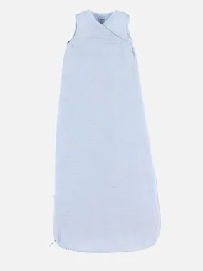 Organic Cotton Muslin Sleep Sack 100 cm - Blue
