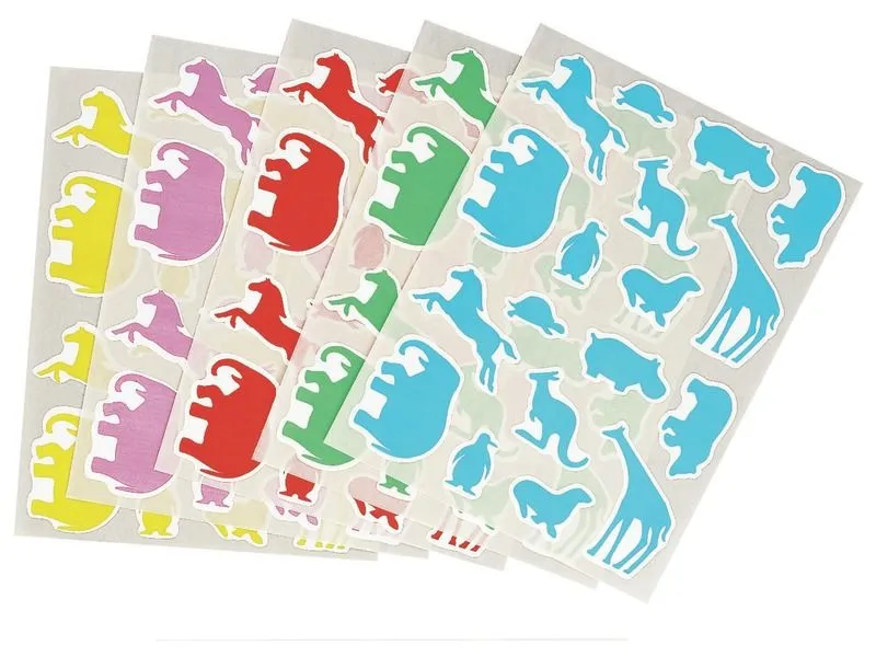 GOMMETTES SILHOUETTES Animaux sauvages
