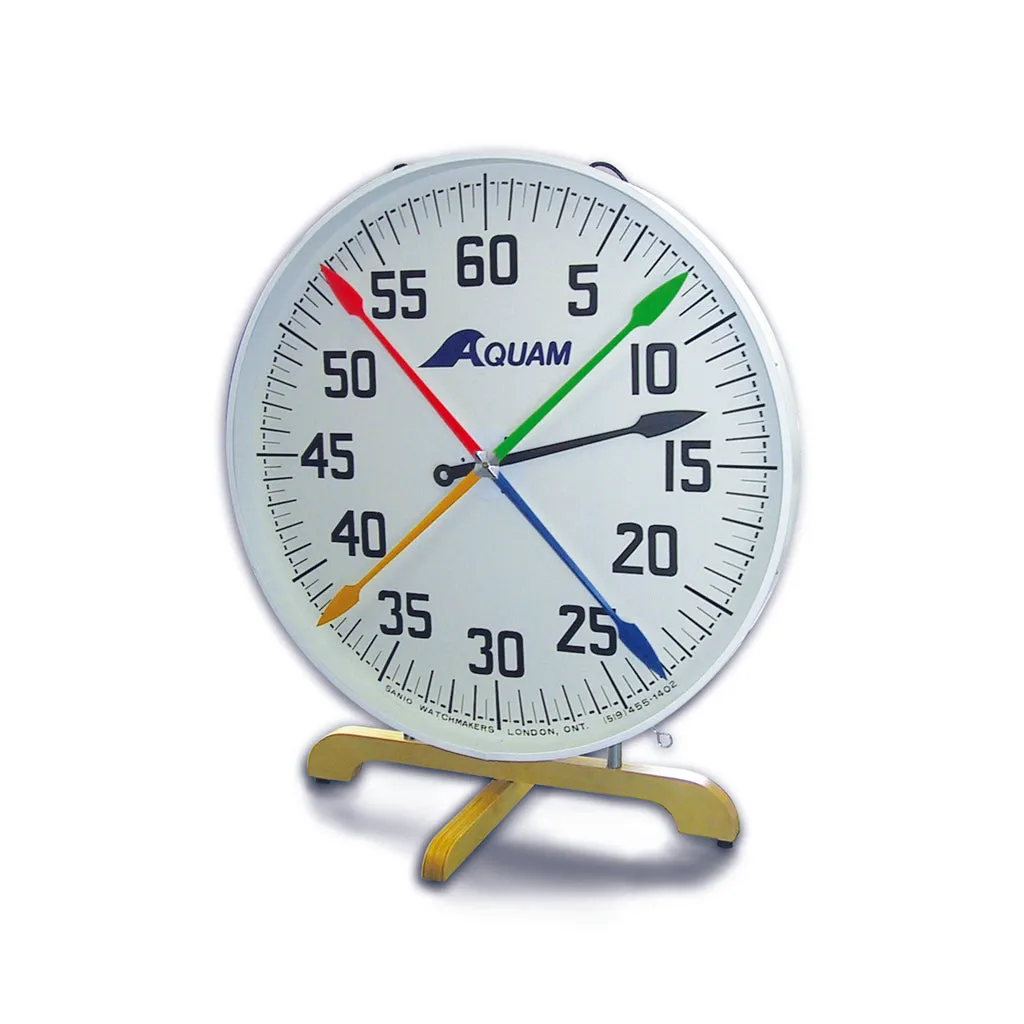 Horloge de piscine sur pied