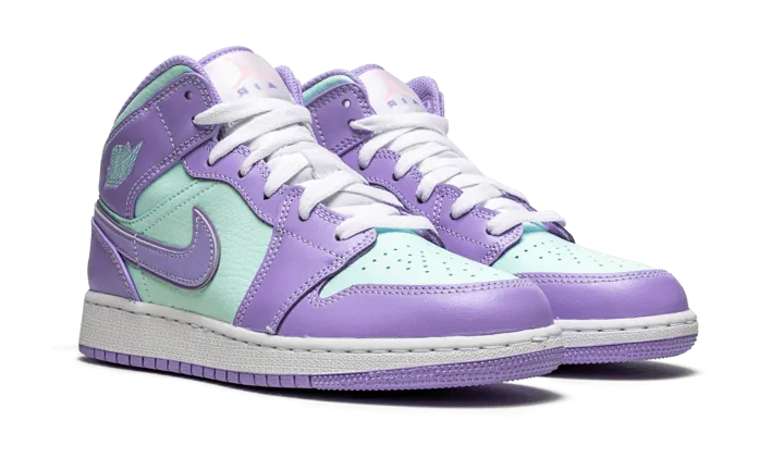 Jordan 1 Mid Purple Aqua - Purple Aqua Jordan 1 Mid Top Deals