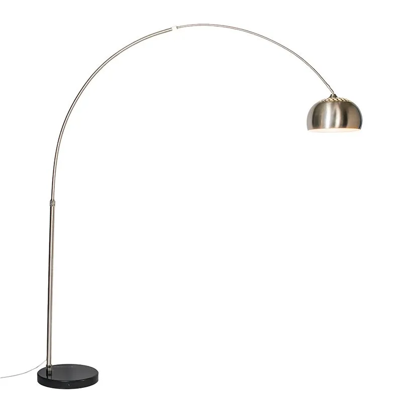 Lampe à arc en acier avec abat-jour en métal 32 cm réglable - XXL