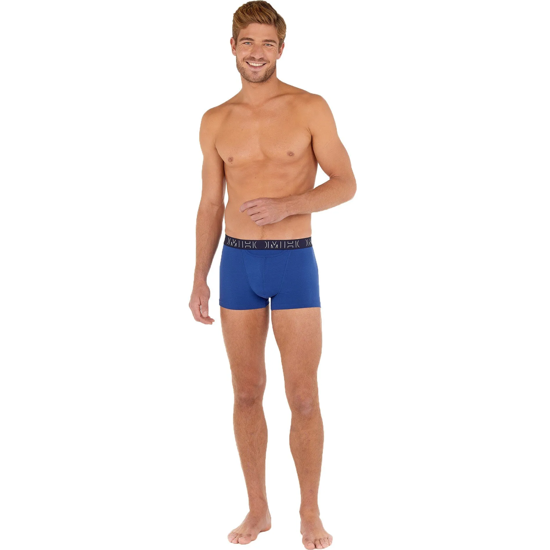 2-pack HO1 Boxerlines boxers in blue by HOM - buy shorty boxers online.