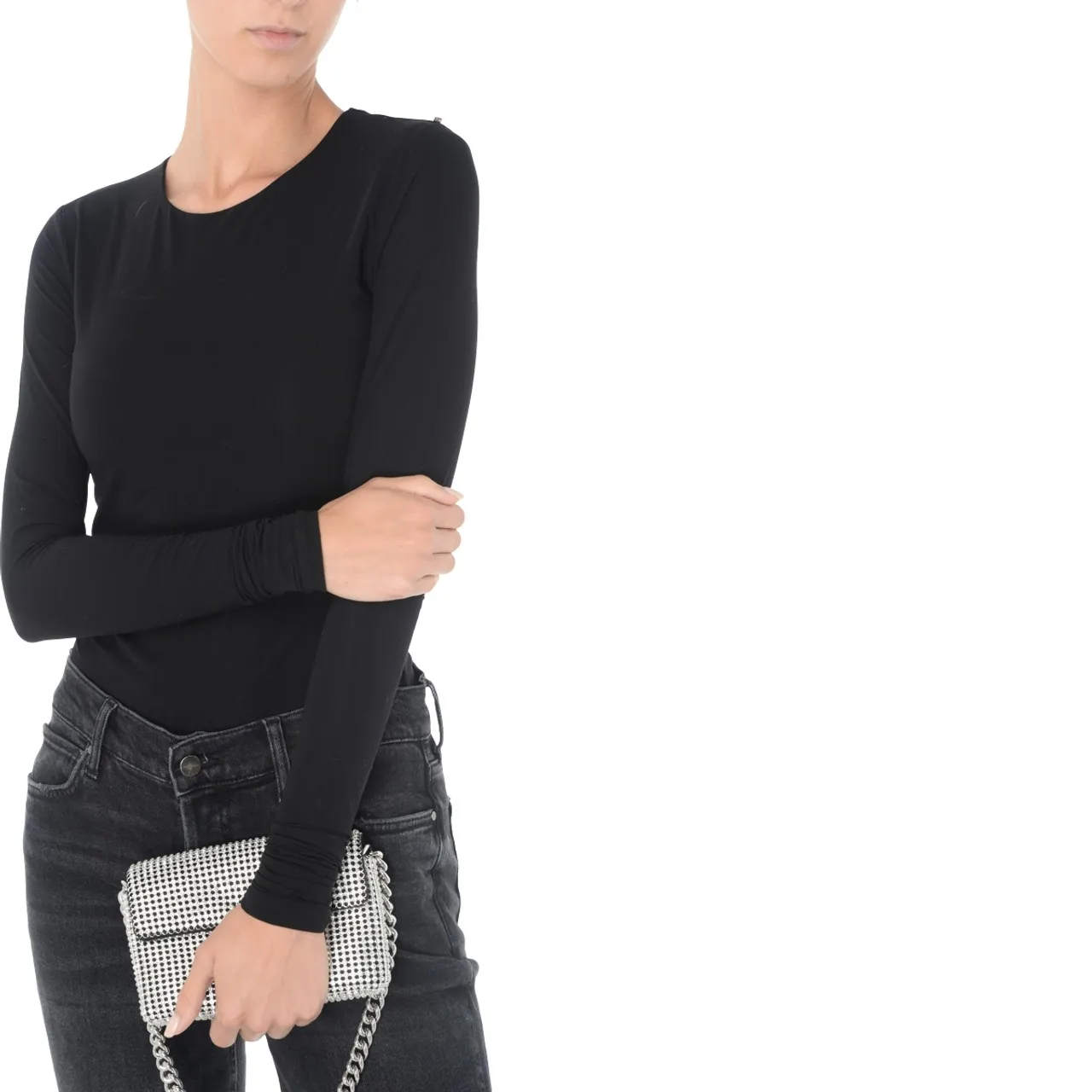 Marc Jacobs Sac The J Marc Mini avec strass