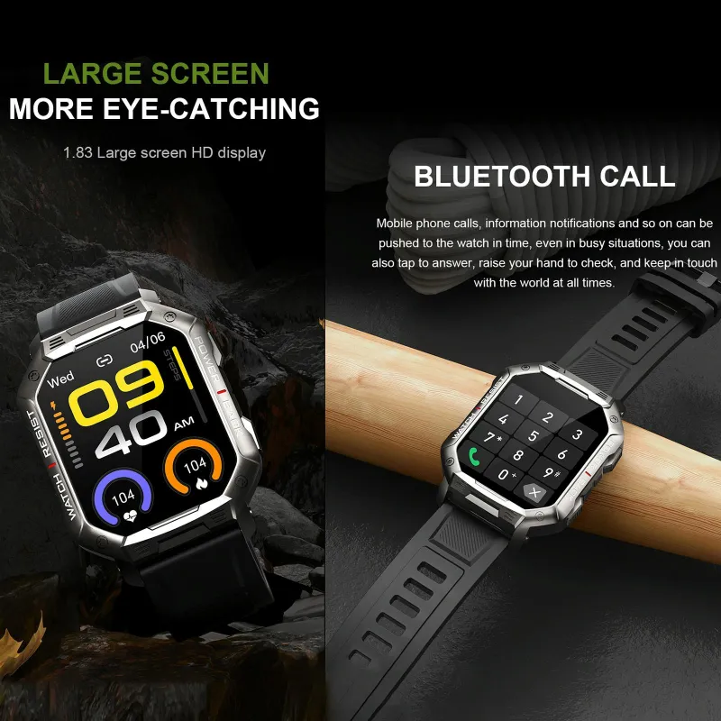 Montre Connectée Bluetooth Appels Sommeil Santé