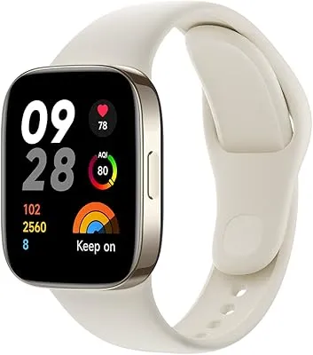 Montre intelligente xiaomi redmi 3 ivoire – écran tactile amoled de 1,75 pouces 