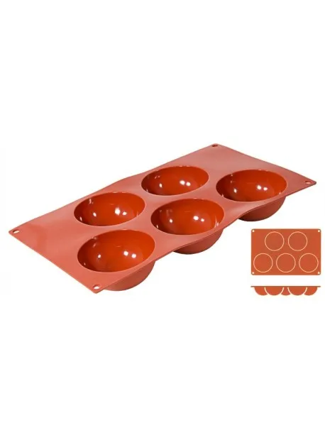 Moule à mini-hémisphères en silicone
