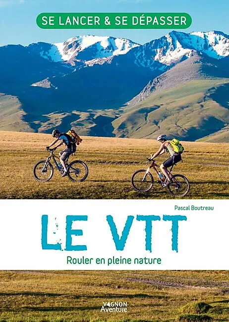 Mountain biking in nature landscape