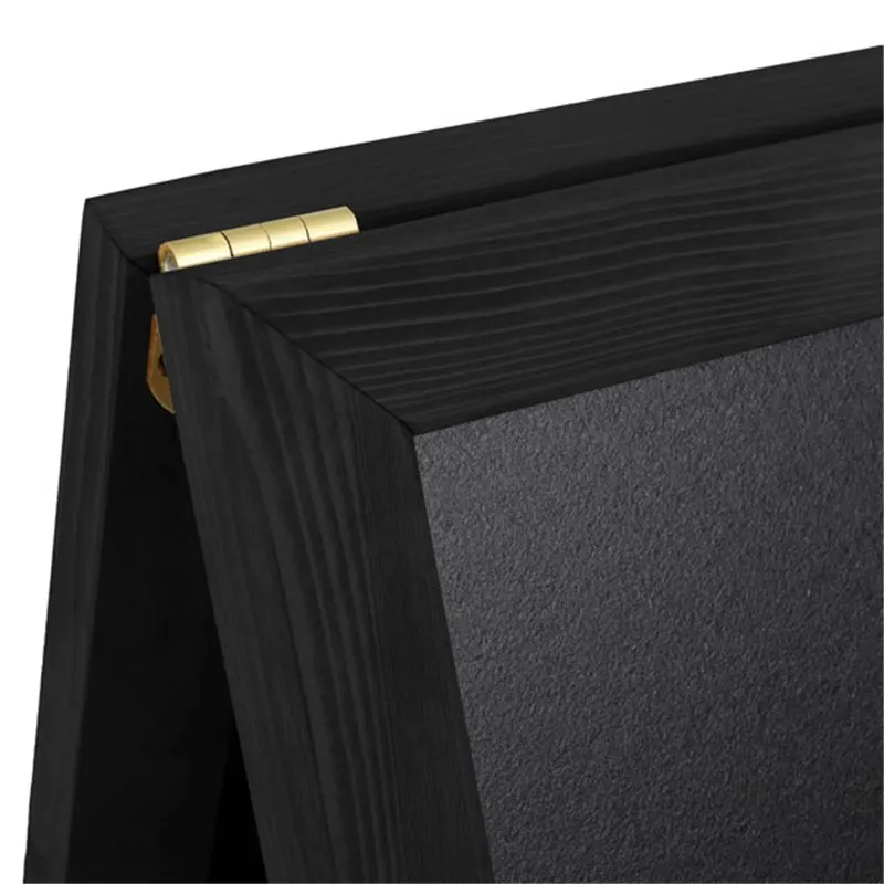 Panneau trottoir DELUXE avec tableau noir 66 x 104 cm noir