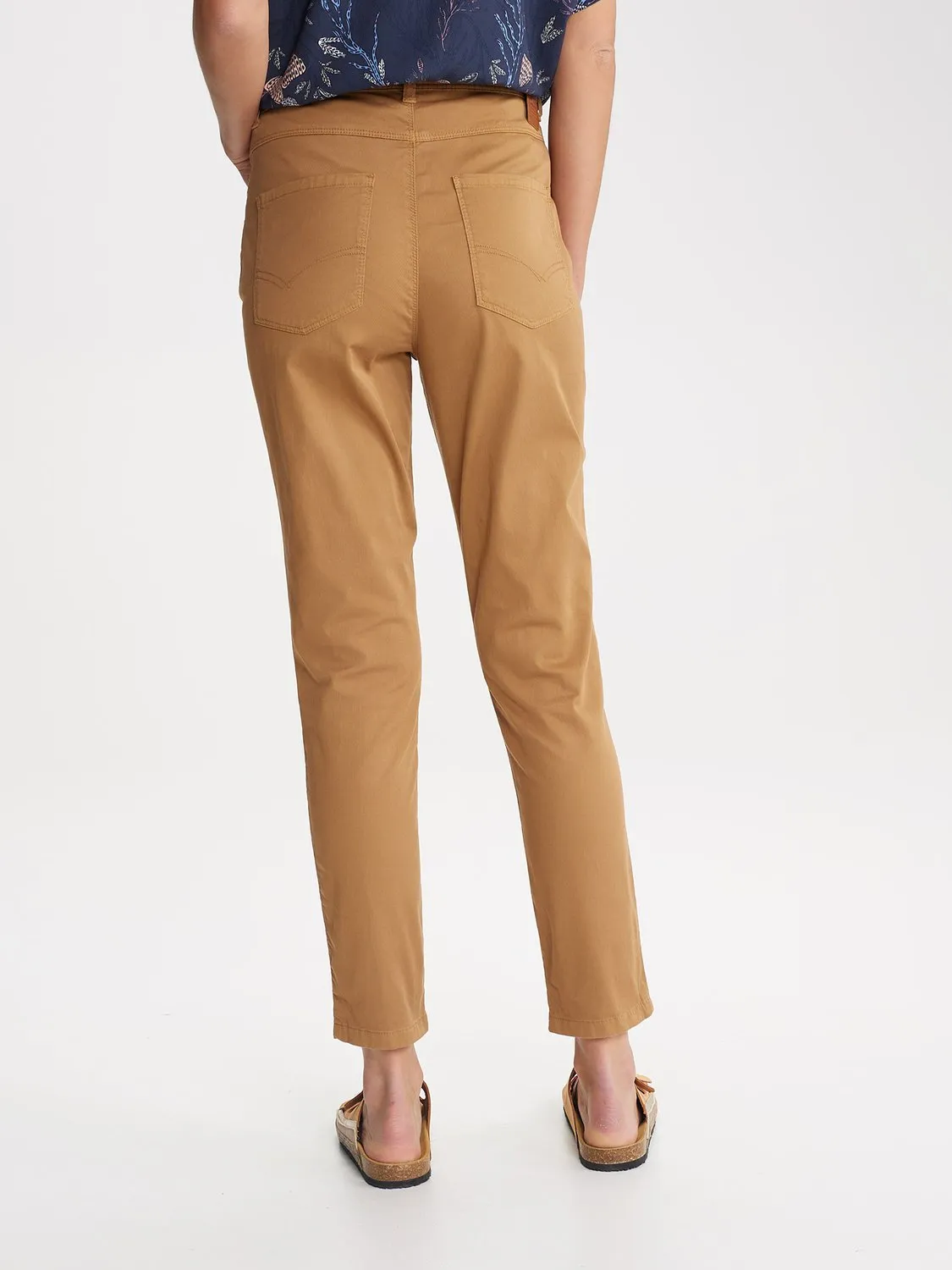 Organic Cotton Brown Women's 7/8 Pants by tbs