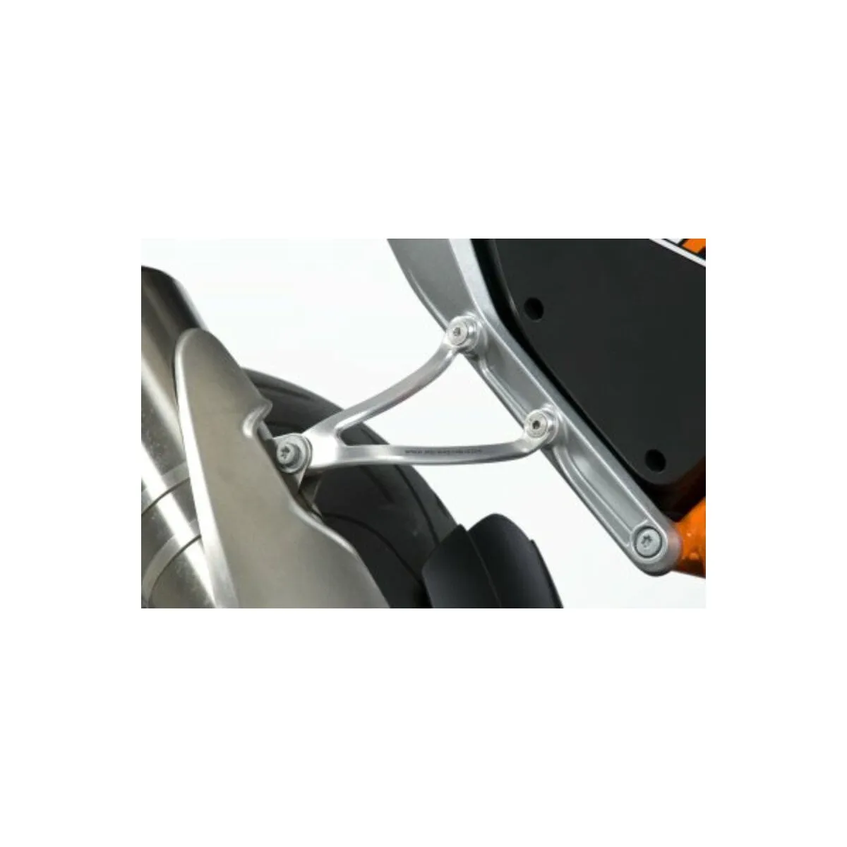 Patte de fixation de silencieux R&G Argent KTM 690 Duke, R 2012-2014