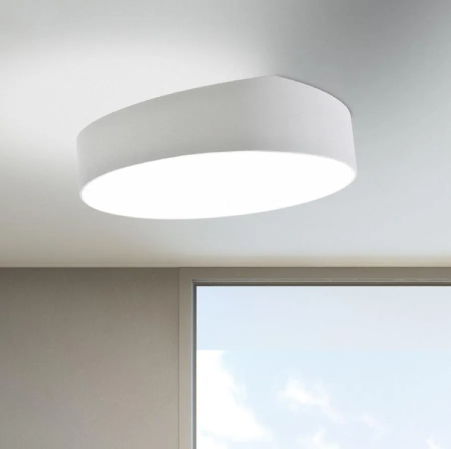 Plafonnier 8 lampes design Mantra Blanc Métal - Verre Acrylique