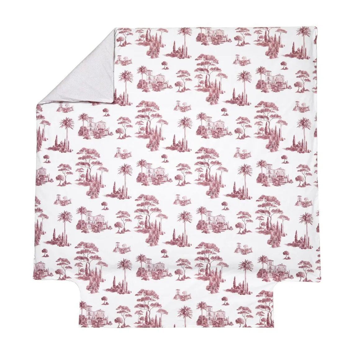 Promenade Percale Wood Rose Duvet Cover | 3 Suisses