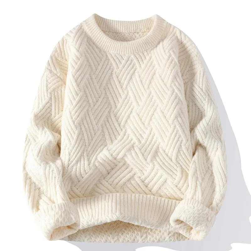 Pull à Col Rond pour Hommes