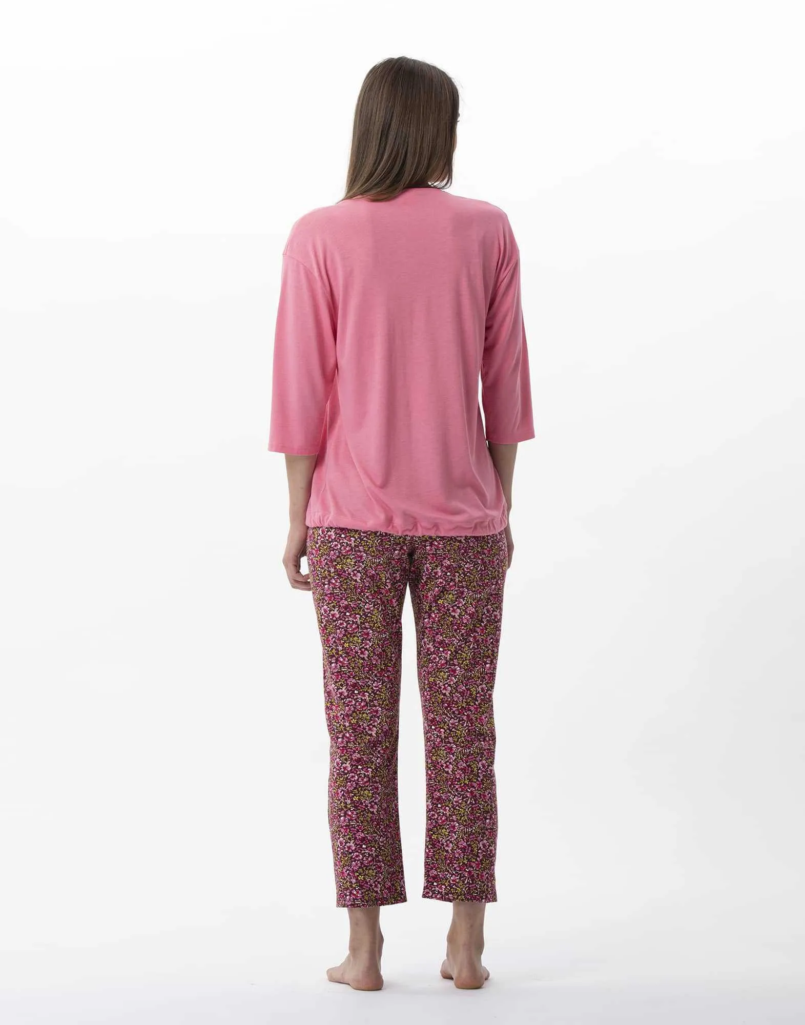 Pyjama pantacourt imprimé fleurs TWIGGY 702 multico