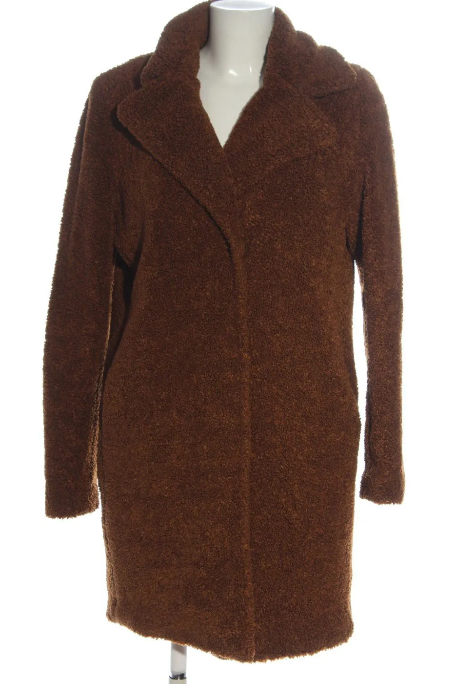 Reserved Veste en fausse fourrure brun style décontracté