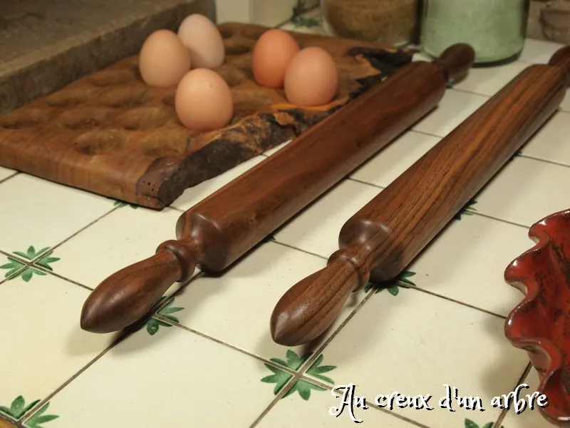 Rouleau à patisserie en noyer 