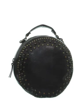 Sac porté travers Rehard en cuir ref_47526 Marron Foncé 24*24*7