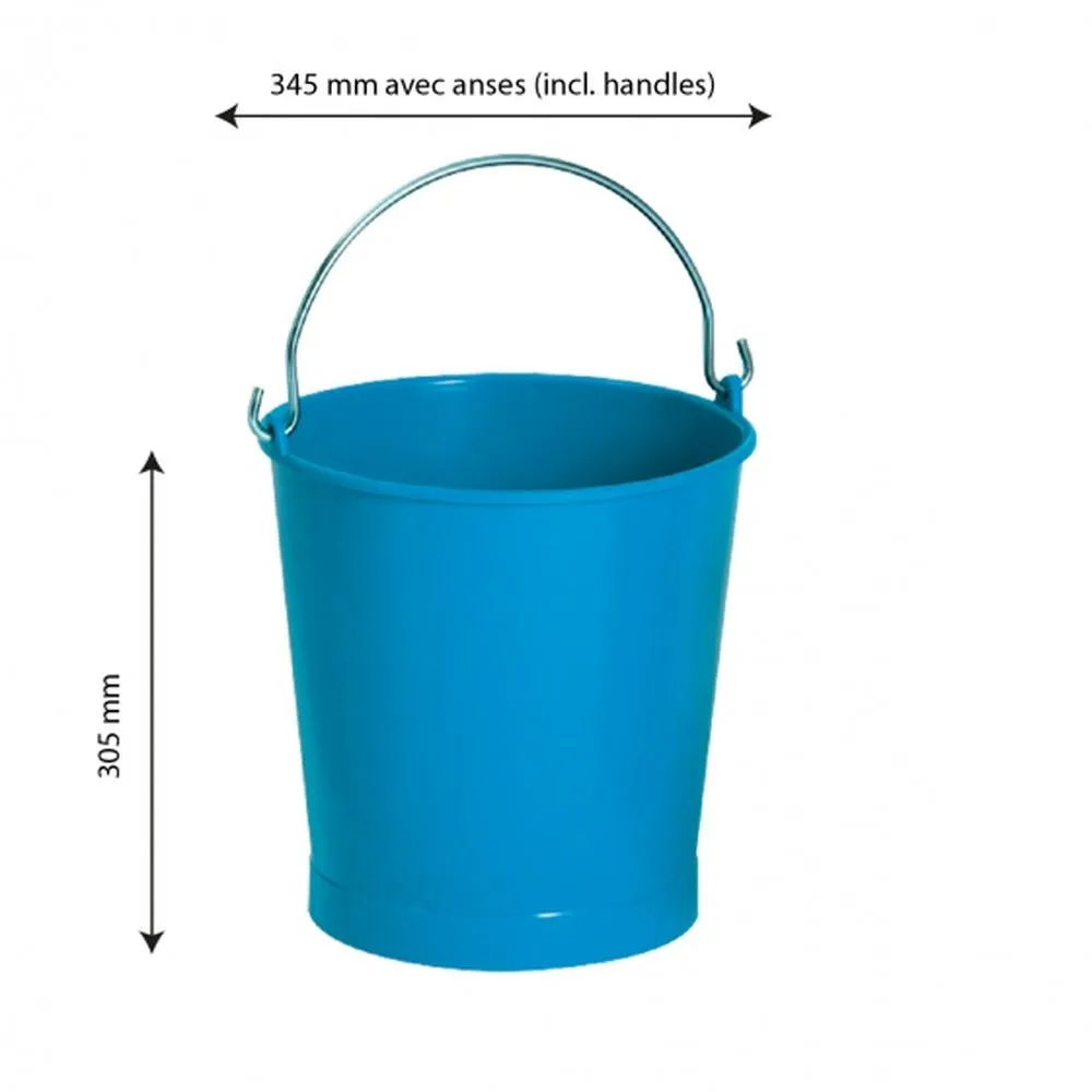 Seau rond gilac bleu 13 l gilac
