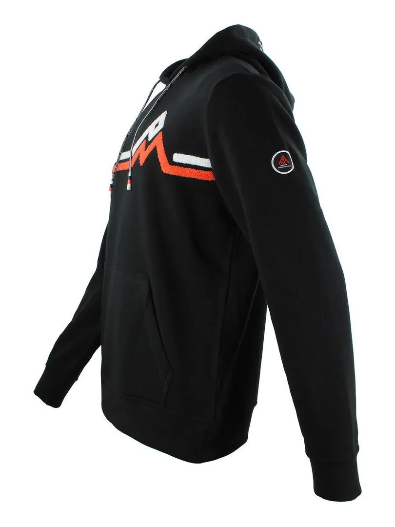Sweat à capuche homme CORENTIN - PEAK MOUNTAIN - Noir Noir