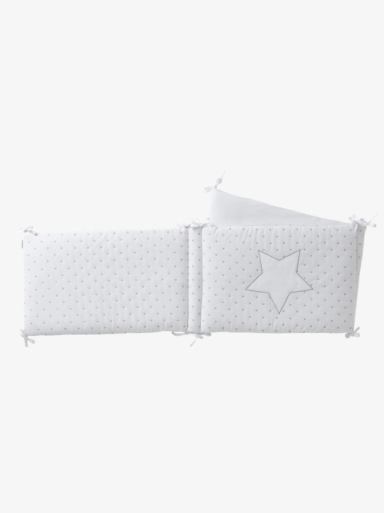 White Starry Sky Cot Bumper - Vertbaudet
