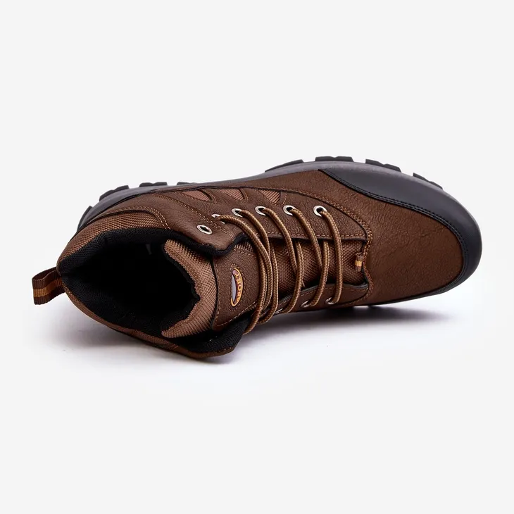 Classic Men's Brown Gometti Trekking Shoes Brown