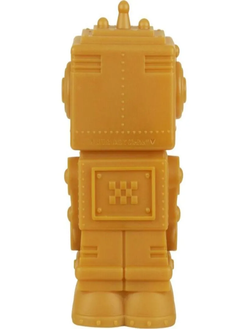 Yellow Gold 13 cm Small Robot Night Light - Yellow